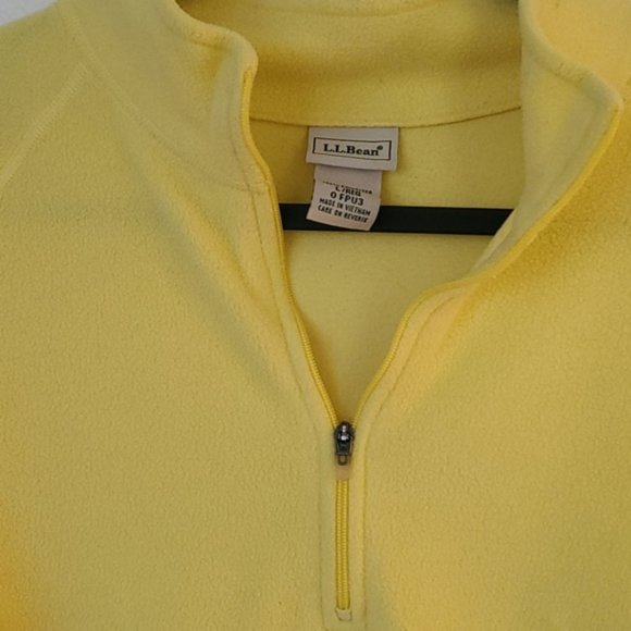 Vintage 90's L.L. Bean Soft-Brushed Fleece Quarter-Zip Pullover - Picture 4 of 5